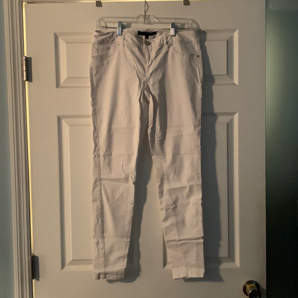 Limited white pants - denim stretch, size 8